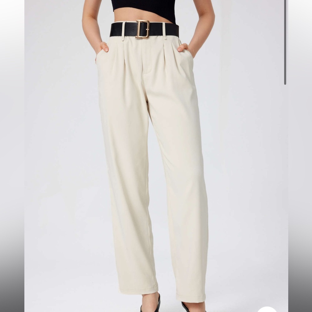 Cider Ivory Straight Leg  Trousers Pants Sz Medium